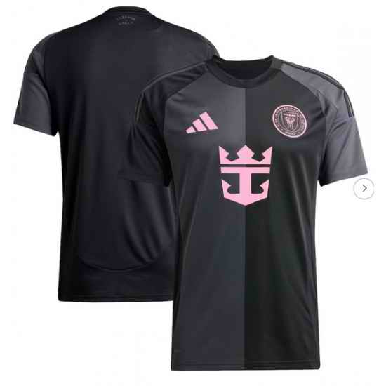 Men's Inter Miami CF adidas Black 2025 The Fortitude Kit Replica Jersey